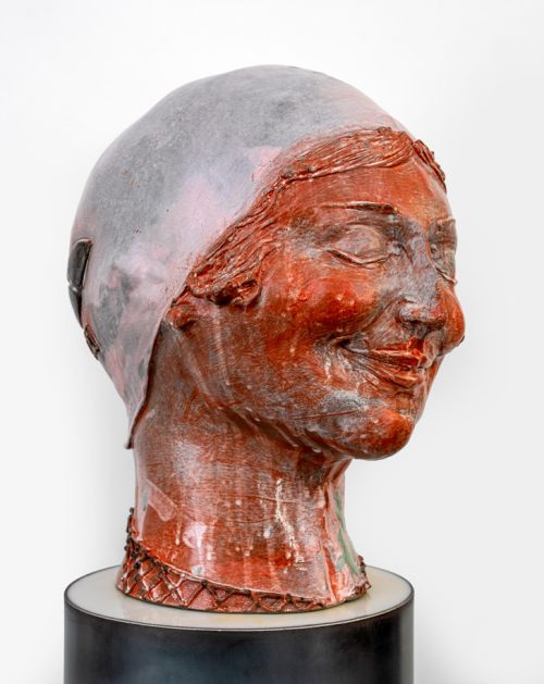 Girl with the Necklace - Glazed Ceramic (Stoneware)