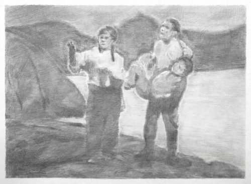 Untitled (Sibyl) - Pencil on paper