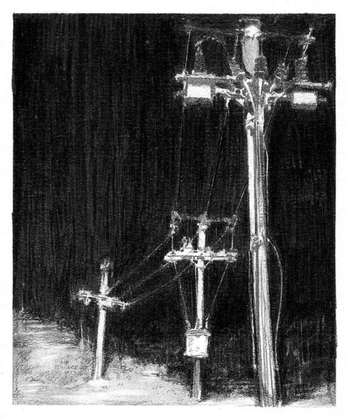 Rest Area - Pencil on paper