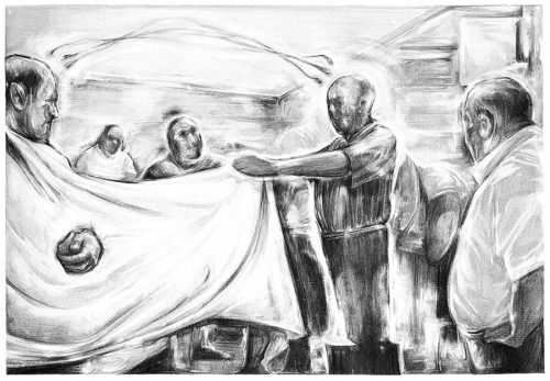 The Coronation - Pencil on paper